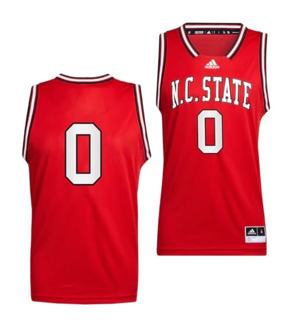 Terquavion Smith Jersey #0 NC State Wolfpack College Basketball Jerseys Red Retro