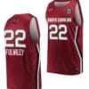 Milaysia Fulwiley Jersey #22 South Carolina Gamecocks College Basketball Wine