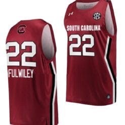 Milaysia Fulwiley Jersey #22 South Carolina Gamecocks College Basketball Wine