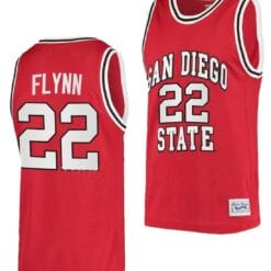 Malachi Flynn Jersey #22 San Diego State Aztecs College Basketball Red Retro