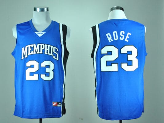Derrick Rose Jersey #23 Memphis Tigers NCAA Basketball Blue