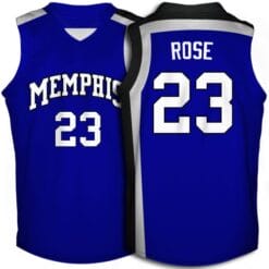 Derrick Rose Jersey #23 Memphis Tigers NCAA Basketball Blue