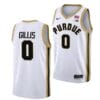 Men's #0 Mason Gillis Jersey Purdue Boilermakers College Basketball Jerseys White