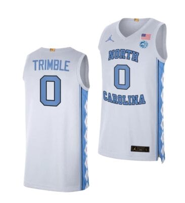 Seth Trimble Jersey #0 North Carolina Tar Heels College Basketball Jerseys White