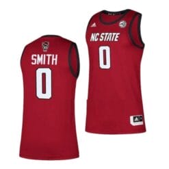 Terquavion Smith Jersey #0 NC State Wolfpack College Basketball Jerseys Red