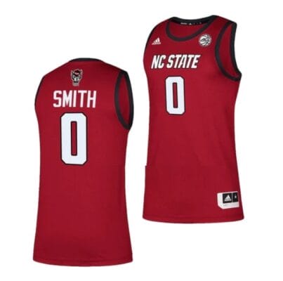 Terquavion Smith Jersey #0 NC State Wolfpack College Basketball Jerseys Red