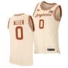 Timmy Allen Jersey #0 Texas Longhorns College Basketball Jerseys Cream 2021