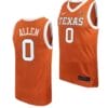 Timmy Allen Jersey #0 Texas Longhorns College Basketball Jerseys Orange
