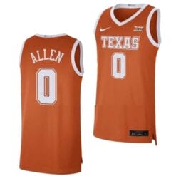 Timmy Allen Jersey #0 Texas Longhorns College Basketball Jerseys Orange 2021
