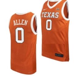 Timmy Allen Jersey #0 Texas Longhorns College Basketball Jerseys Orange