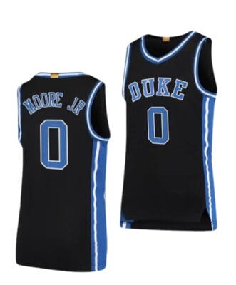 Wendell Moore Jr Jersey #0 Duke Blue Devils College Basketball Jerseys Black