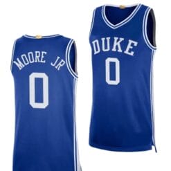 Wendell Moore Jr Jersey #0 Duke Blue Devils College Basketball Jerseys Blue