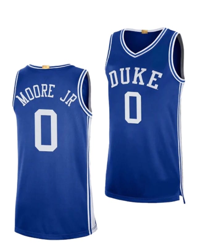 Wendell Moore Jr Jersey #0 Duke Blue Devils College Basketball Jerseys Blue