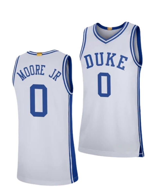 Wendell Moore Jr Jersey #0 Duke Blue Devils College Basketball Jerseys White