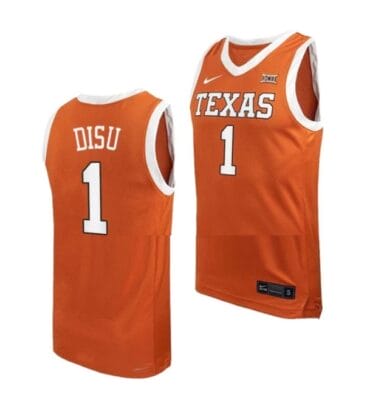 Dylan Disu Jersey #1 Texas Longhorns College Basketball Jerseys Orange