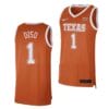 Dylan Disu Jersey #1 Texas Longhorns College Basketball Jerseys Orange Limited