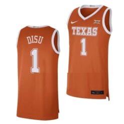 Dylan Disu Jersey #1 Texas Longhorns College Basketball Jerseys Orange Limited