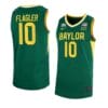 Men's Adam Flagler Jersey #10 Baylor Bears College Basketball Jerseys Green