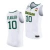 Men's Adam Flagler Jersey #10 Baylor Bears College Basketball Jerseys White