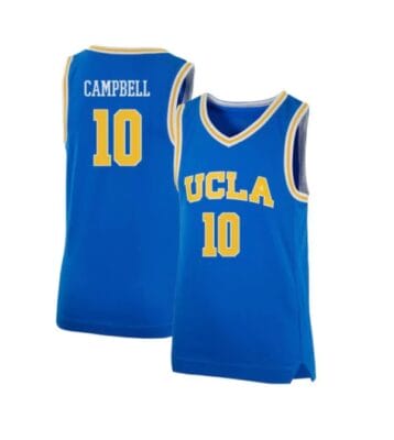 Tyger Campbell Jersey #10 UCLA Bruins College Basketball Jerseys Blue