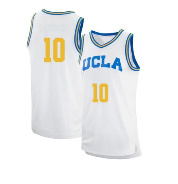 Tyger Campbell Jersey #10 UCLA Bruins College Basketball Jerseys White