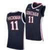 Nolan Hickman Jersey #11 Gonzaga Bulldogs College Basketball Jerseys Navy