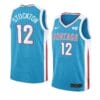 John Stockton Jersey #12 Gonzaga Bulldogs College Basketball Jerseys Blue