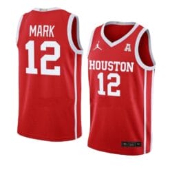 Tramon Mark Jersey #12 Houston Cougars College Basketball Jerseys Red