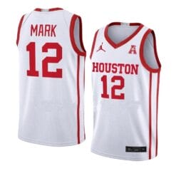 Tramon Mark Jersey #12 Houston Cougars College Basketball Jerseys White