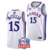 Kevin McCullar Jr Jersey #15 Kansas Jayhawks College Basketball Jerseys White