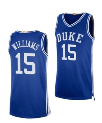 Mark Williams Jersey #15 Duke Blue Devils College Basketball Jerseys Blue