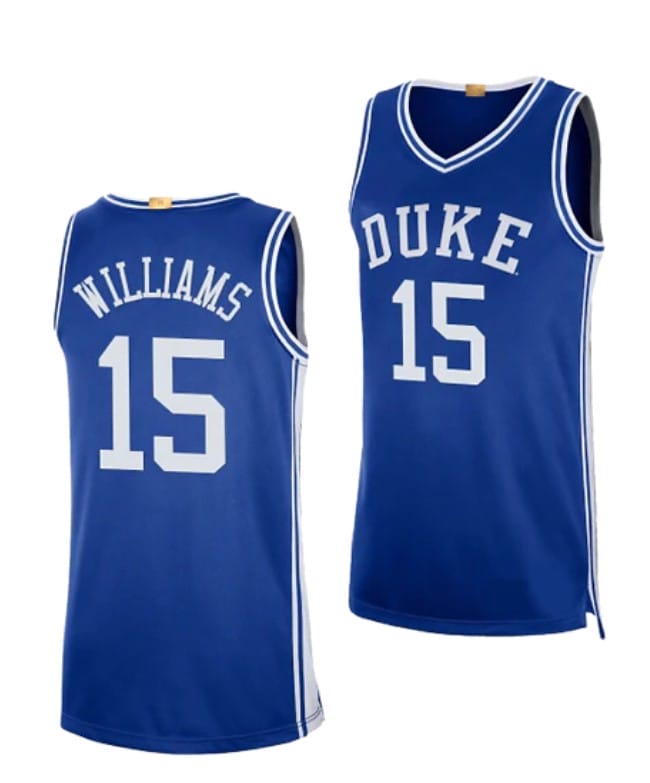 Mark Williams Jersey #15 Duke Blue Devils College Basketball Jerseys Blue