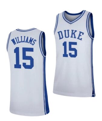 Mark Williams Jersey #15 Duke Blue Devils College Basketball Jerseys White