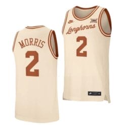 Arterio Morris Jersey #2 Texas Longhorns College Basketball Jerseys Cream