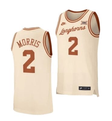 Arterio Morris Jersey #2 Texas Longhorns College Basketball Jerseys Cream