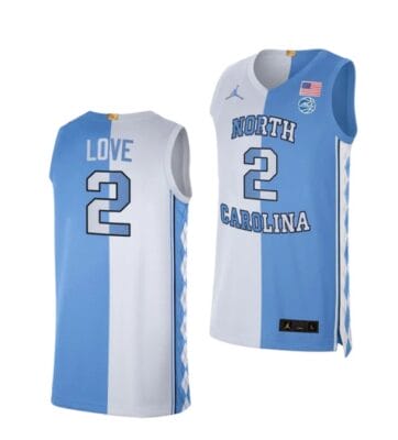 Caleb Love Jersey #2 North Carolina Tar Heels College Basketball Jerseys Blue White