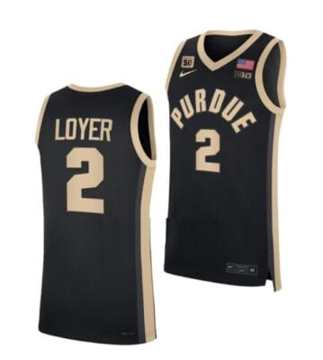 Fletcher Loyer Jersey #2 Purdue Boilermakers College Basketball Jerseys Black 2022
