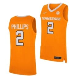 Julian Phillips Jersey #2 Tennessee Volunteers College Basketball Jerseys Orange