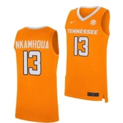 Olivier Nkamhoua Jersey #13 Tennessee Volunteers College Basketball Jerseys Orange