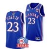Ernest Udeh Jr Jersey #23 Kansas Jayhawks College Basketball Jerseys Blue
