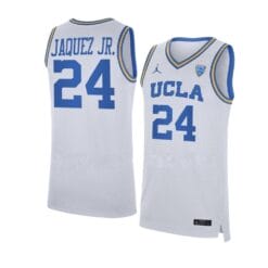 Jaime Jaquez Jr Jersey #24 UCLA Bruins College Basketball Jerseys White