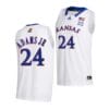 KJ Adams Jr Jersey #24 Kansas Jayhawks College Basketball Jerseys White 2022
