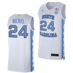 Tyler Nickel Jersey #24 North Carolina Tar Heels College Basketball Jerseys White