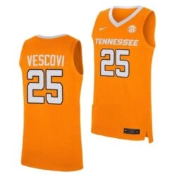 Santiago Vescovi Jersey #25 Tennessee Volunteers College Basketball Jerseys Orange