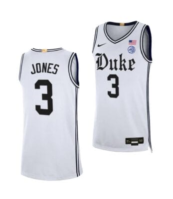 Jeremy Roach Jersey #3 Duke Blue Devils College Basketball Jerseys White Cameron