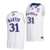 Cam Martin Jersey #31 Kansas Jayhawks College Basketball Jerseys White 2022