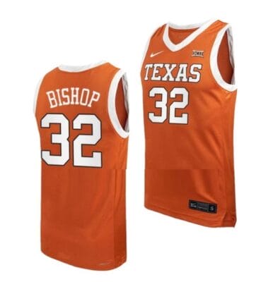 Christian Bishop Jersey #32 Texas Longhorns College Basketball Jerseys Orange