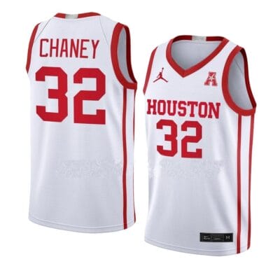 Reggie Chaney Jersey #32 Houston Cougars College Basketball Jerseys White