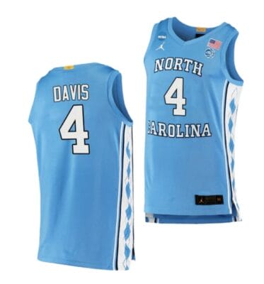 R.J. Davis Jersey #4 North Carolina Tar Heels College Basketball Jerseys Blue