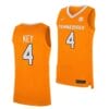 Tyreke Key Jersey #4 Tennessee Volunteers College Basketball Jerseys Orange